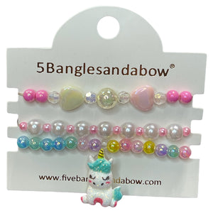 Unicorn Bracelet Set Blue