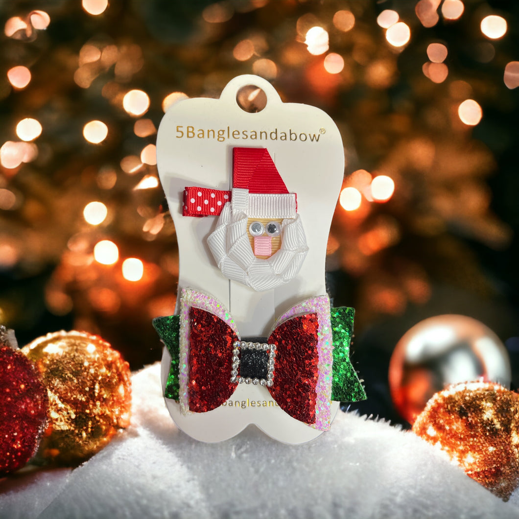 Christmas Holiday Santa Buckle Set