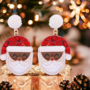 Christmas Holiday Santa Earrings