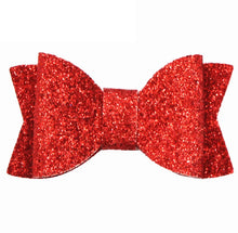 Load image into Gallery viewer, 2 Inch Glitter Hair Bow Set