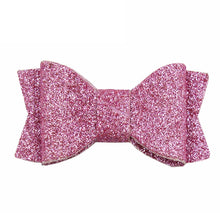 Load image into Gallery viewer, 2 Inch Glitter Hair Bow Set