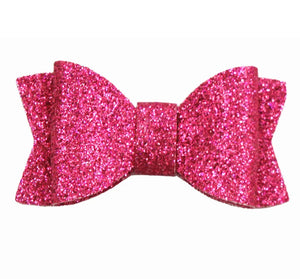 2 Inch Glitter Hair Bow Set