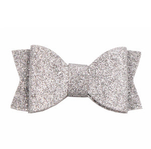 2 Inch Glitter Hair Bow Set