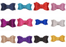 Load image into Gallery viewer, 2 Inch Glitter Hair Bow Set