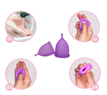 Load image into Gallery viewer, Menstrual Cup Baby Blue