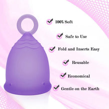 Load image into Gallery viewer, Menstrual Ring Cup Translucent Pink