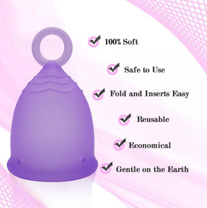 Menstrual Ring Cup Translucent Pink