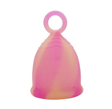 Load image into Gallery viewer, Menstrual Ring Cup Marble Pink