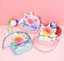 Load image into Gallery viewer, Unicorn Pom Pom Handbag