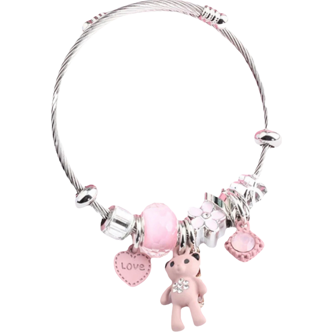 Children Stainless Steel Charm Bracelet