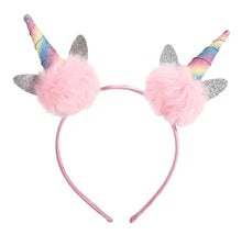 Load image into Gallery viewer, Unicorn &amp; Pom Pom Headbands