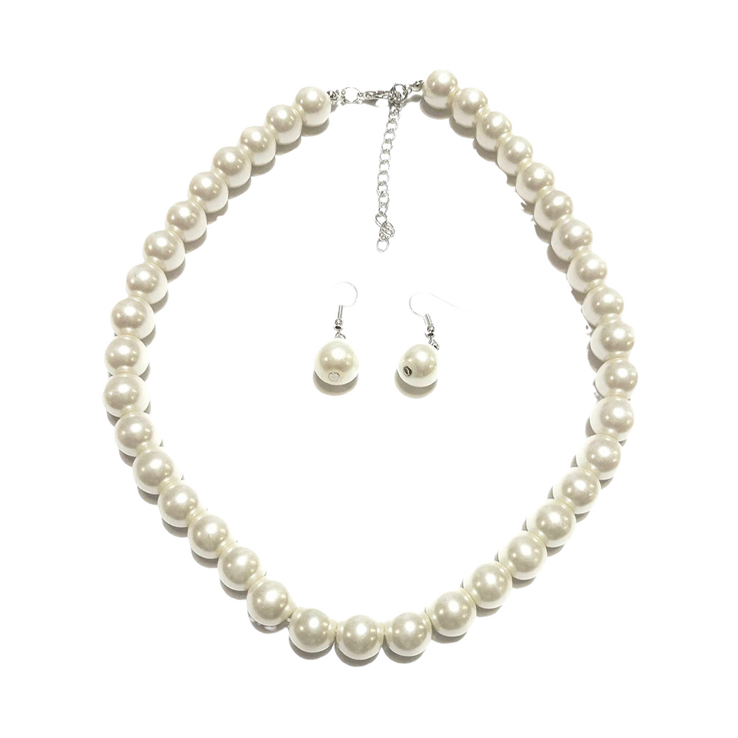 Fashion Pearl Long Necklace Set