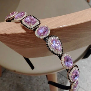 Lavender Jewel Crystal Headbands