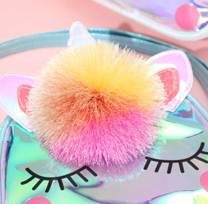 Unicorn Pom Pom Handbag