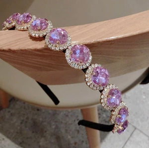 Lavender Jewel Crystal Headbands