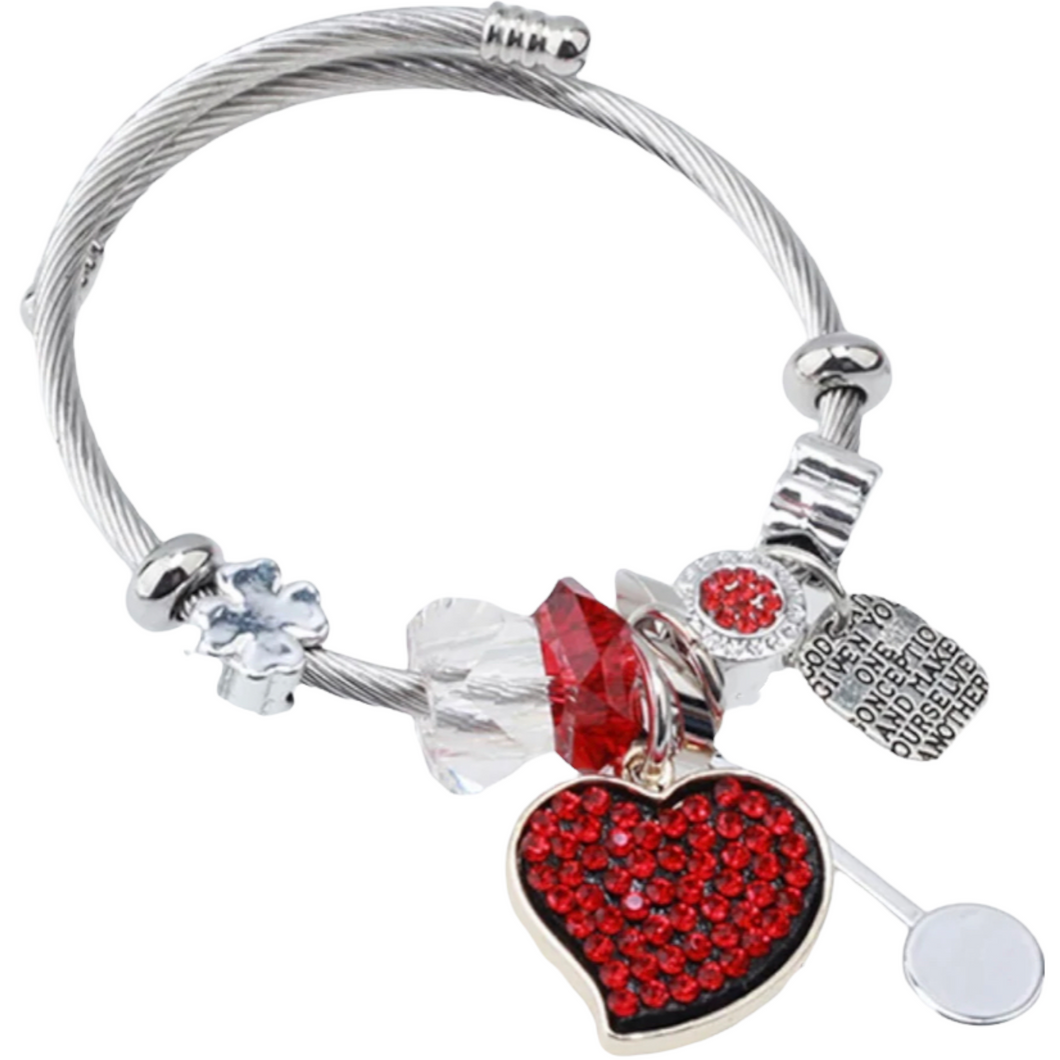 Children Stainless Steel Charm Bracelet