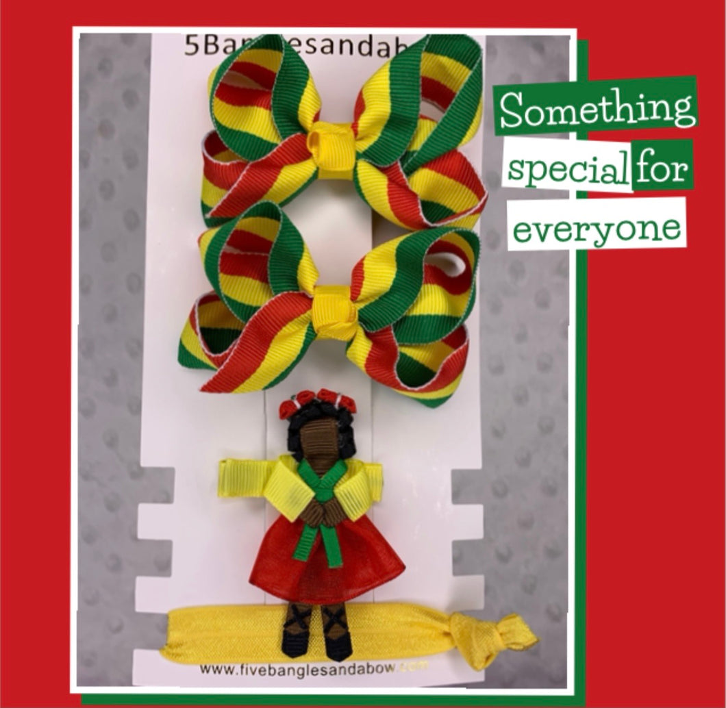 Black Pride Ribbon Doll