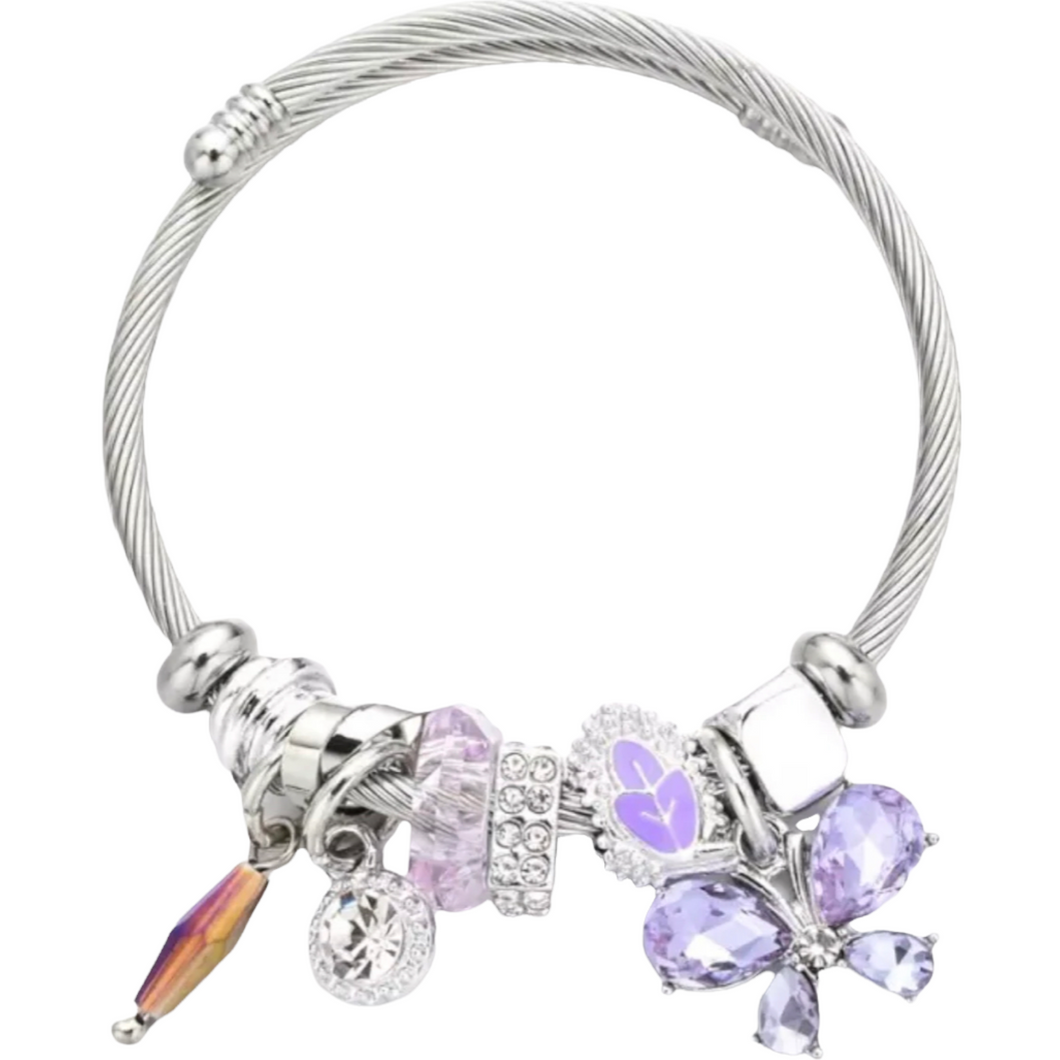 Children Stainless Steel Charm Bracelet