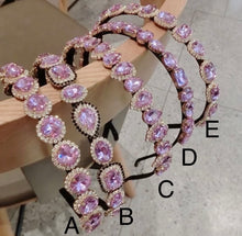 Load image into Gallery viewer, Lavender Jewel Crystal Headbands